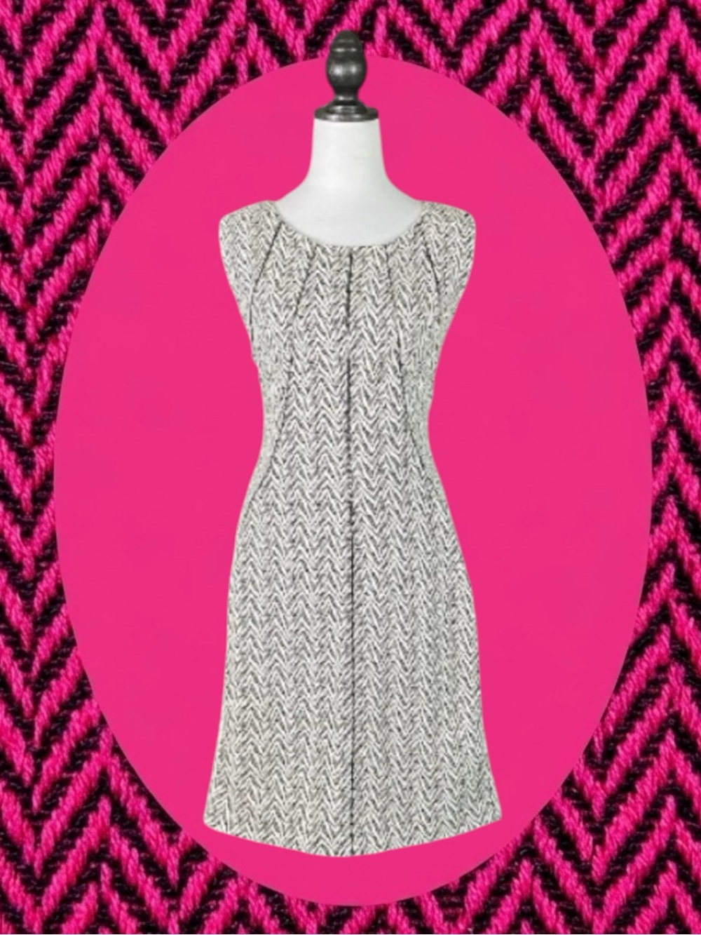Calvin Klein Retro Quiet Luxury Preppy Mid-Century Modern Minimalist Dress 12